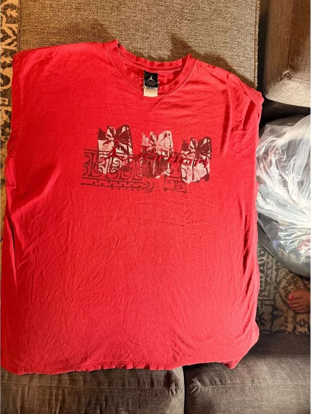 Vintage Michael Jordan red graphic T-shirt